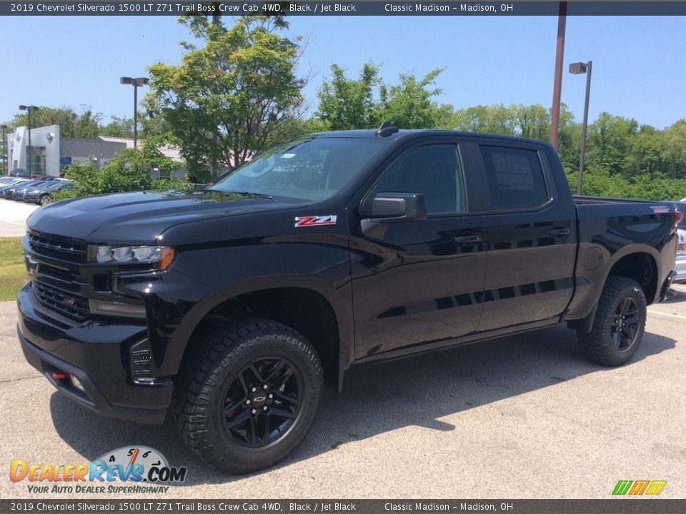 2019 Chevrolet Silverado 1500 LT Z71 Trail Boss Crew Cab 4WD Black / Jet Black Photo #3