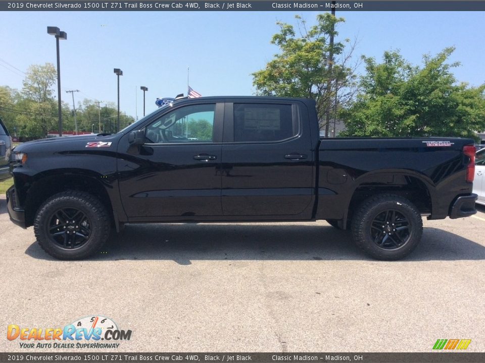 2019 Chevrolet Silverado 1500 LT Z71 Trail Boss Crew Cab 4WD Black / Jet Black Photo #4