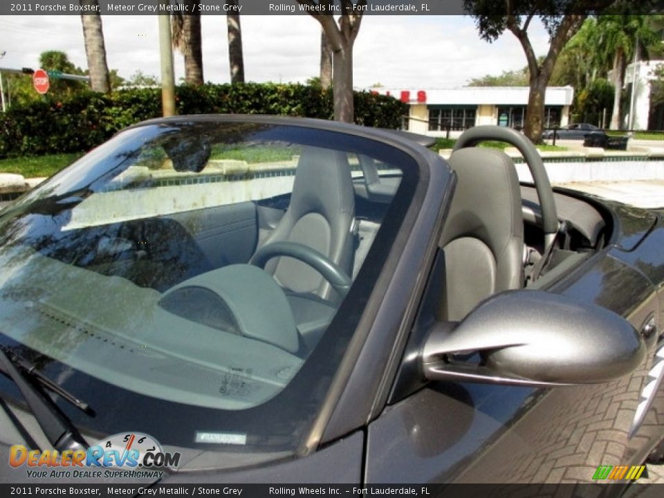 2011 Porsche Boxster Meteor Grey Metallic / Stone Grey Photo #36