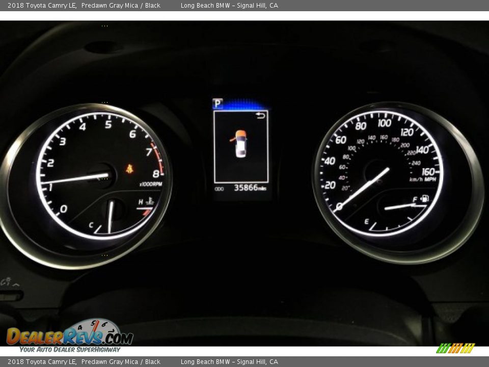2018 Toyota Camry LE Predawn Gray Mica / Black Photo #16