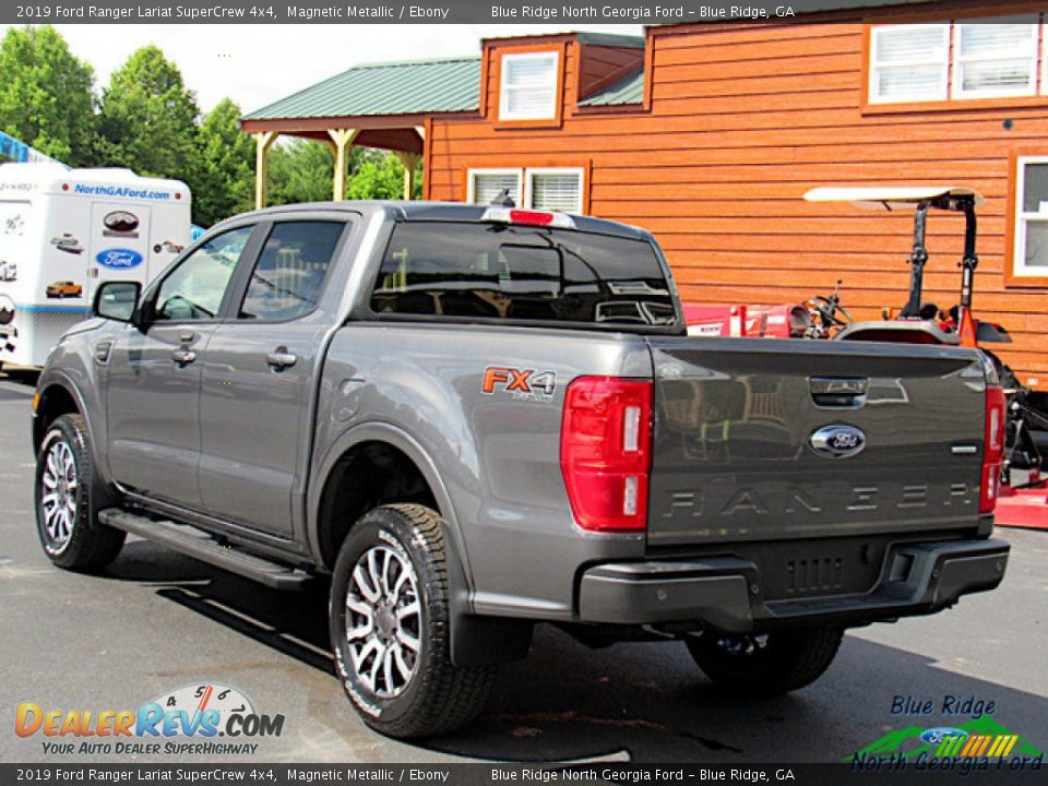2019 Ford Ranger Lariat SuperCrew 4x4 Magnetic Metallic / Ebony Photo #3