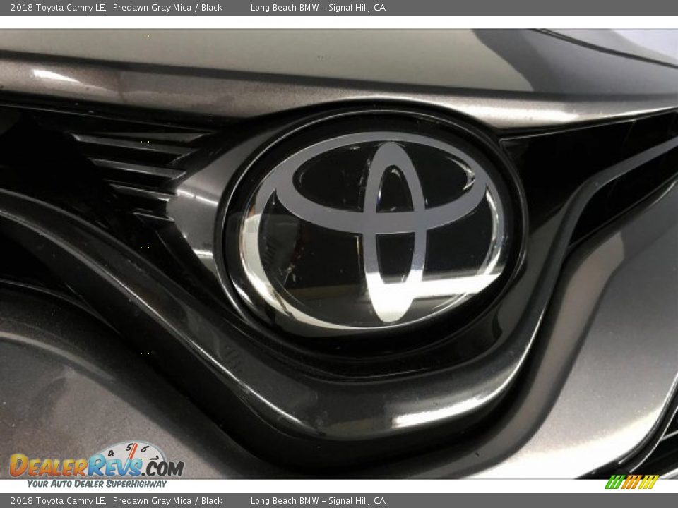 2018 Toyota Camry LE Predawn Gray Mica / Black Photo #28