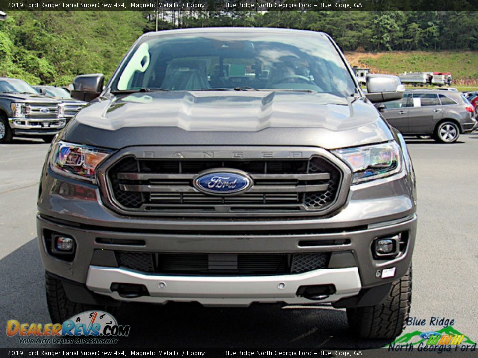 2019 Ford Ranger Lariat SuperCrew 4x4 Magnetic Metallic / Ebony Photo #8