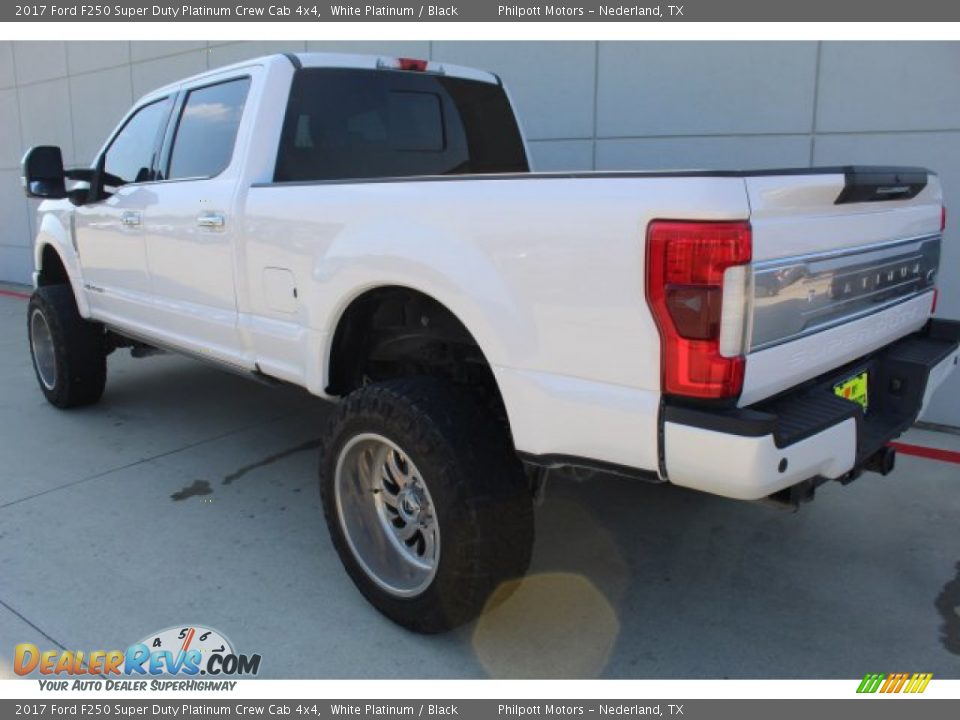 2017 Ford F250 Super Duty Platinum Crew Cab 4x4 White Platinum / Black Photo #6