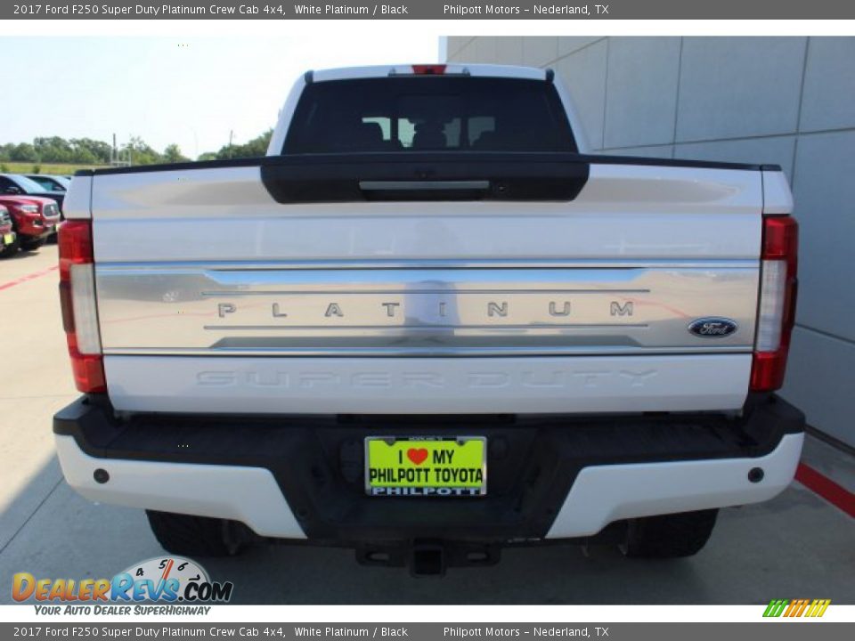 2017 Ford F250 Super Duty Platinum Crew Cab 4x4 White Platinum / Black Photo #7