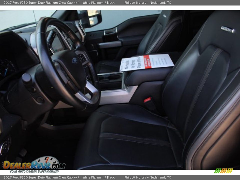 2017 Ford F250 Super Duty Platinum Crew Cab 4x4 White Platinum / Black Photo #10