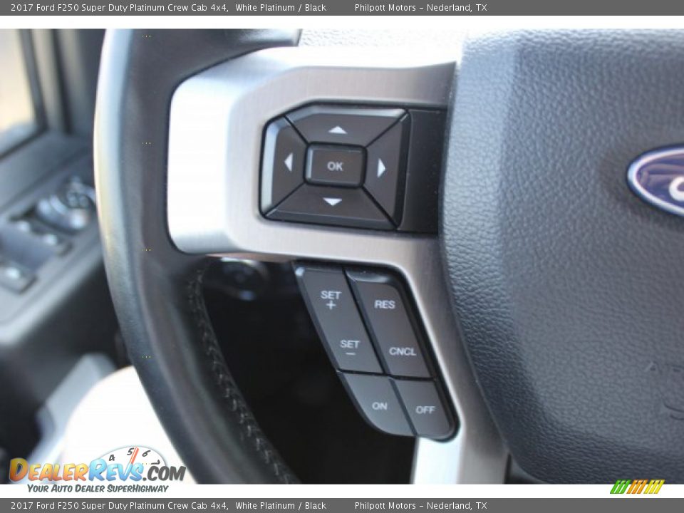 2017 Ford F250 Super Duty Platinum Crew Cab 4x4 White Platinum / Black Photo #14