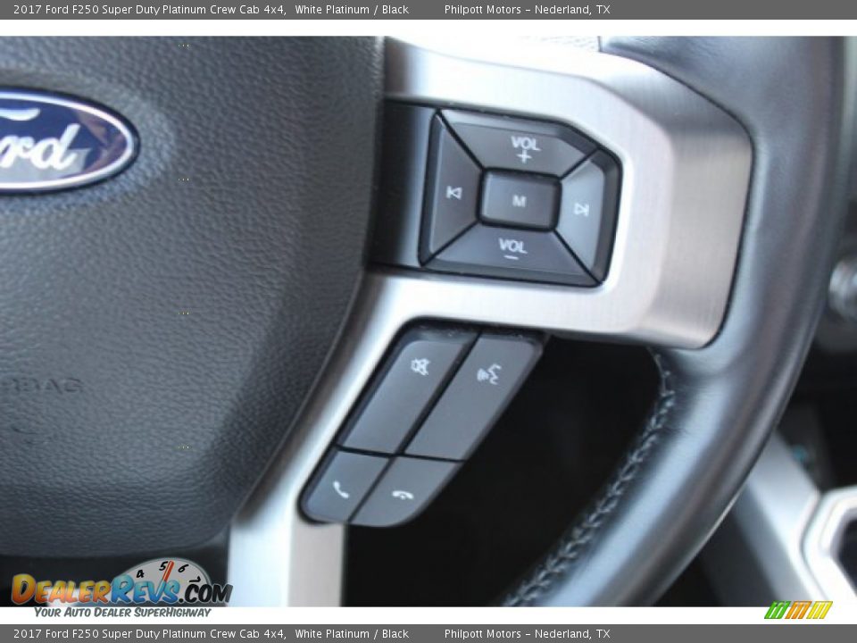 2017 Ford F250 Super Duty Platinum Crew Cab 4x4 White Platinum / Black Photo #15