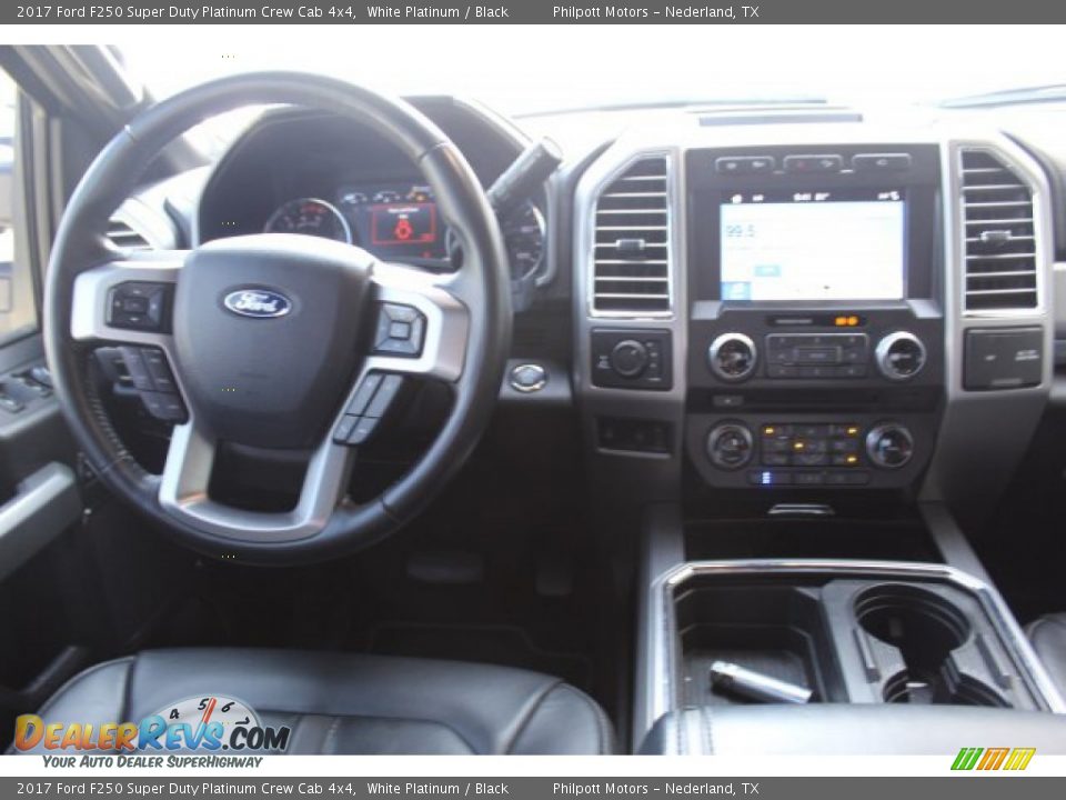 2017 Ford F250 Super Duty Platinum Crew Cab 4x4 White Platinum / Black Photo #20