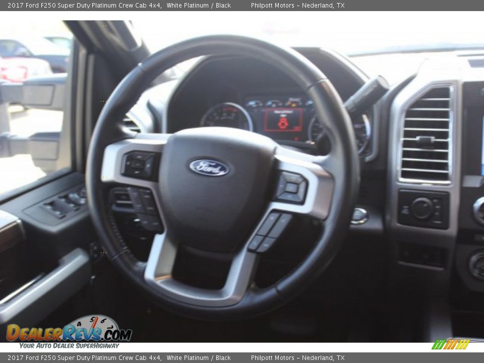 2017 Ford F250 Super Duty Platinum Crew Cab 4x4 White Platinum / Black Photo #21