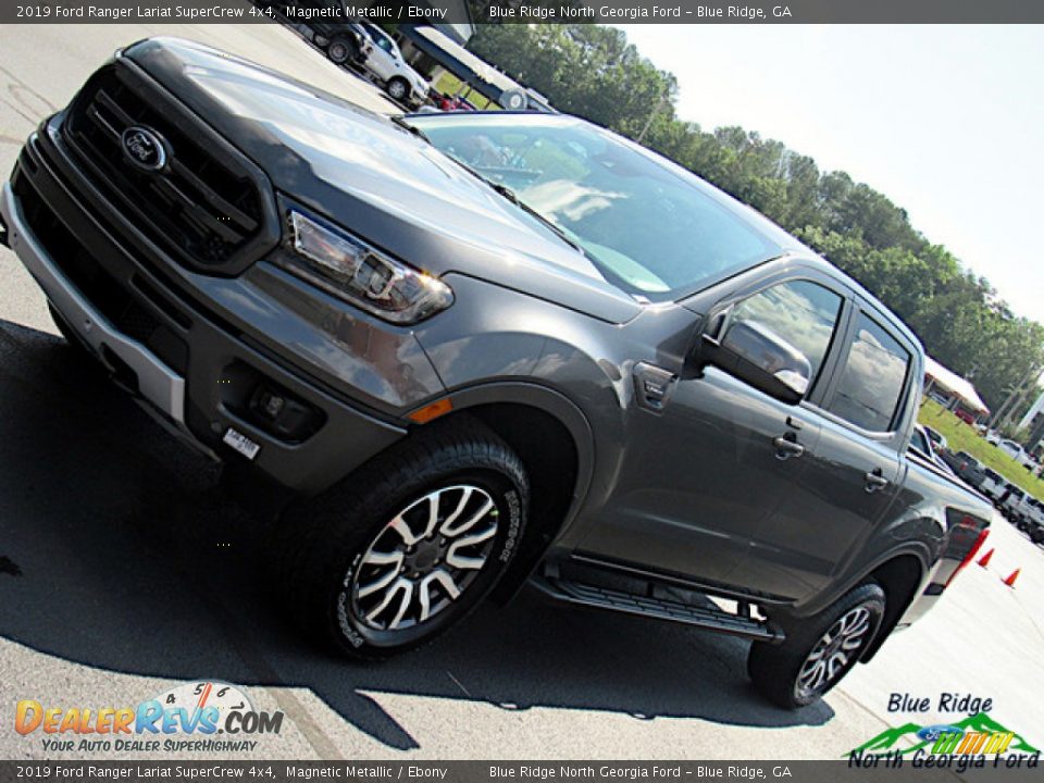 2019 Ford Ranger Lariat SuperCrew 4x4 Magnetic Metallic / Ebony Photo #30