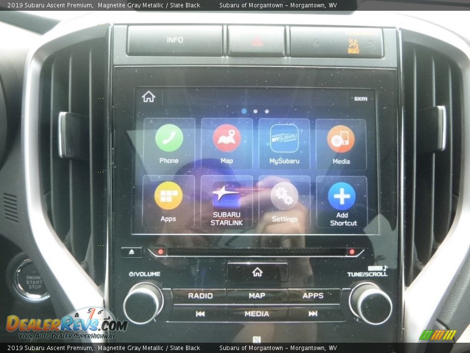 2019 Subaru Ascent Premium Magnetite Gray Metallic / Slate Black Photo #17