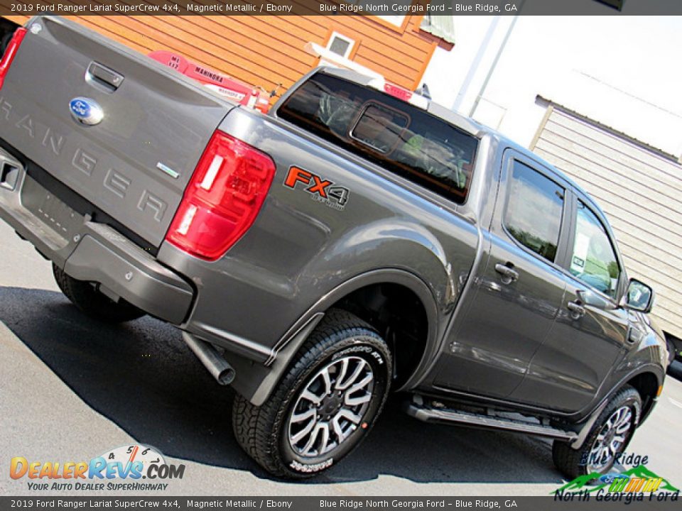 2019 Ford Ranger Lariat SuperCrew 4x4 Magnetic Metallic / Ebony Photo #32