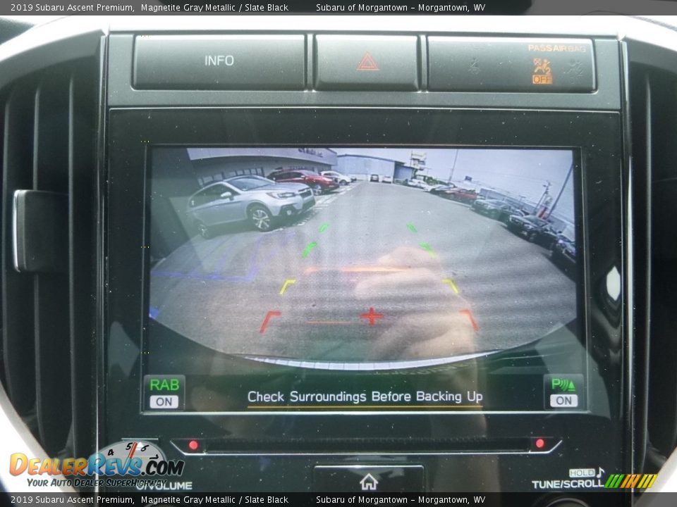 2019 Subaru Ascent Premium Magnetite Gray Metallic / Slate Black Photo #20