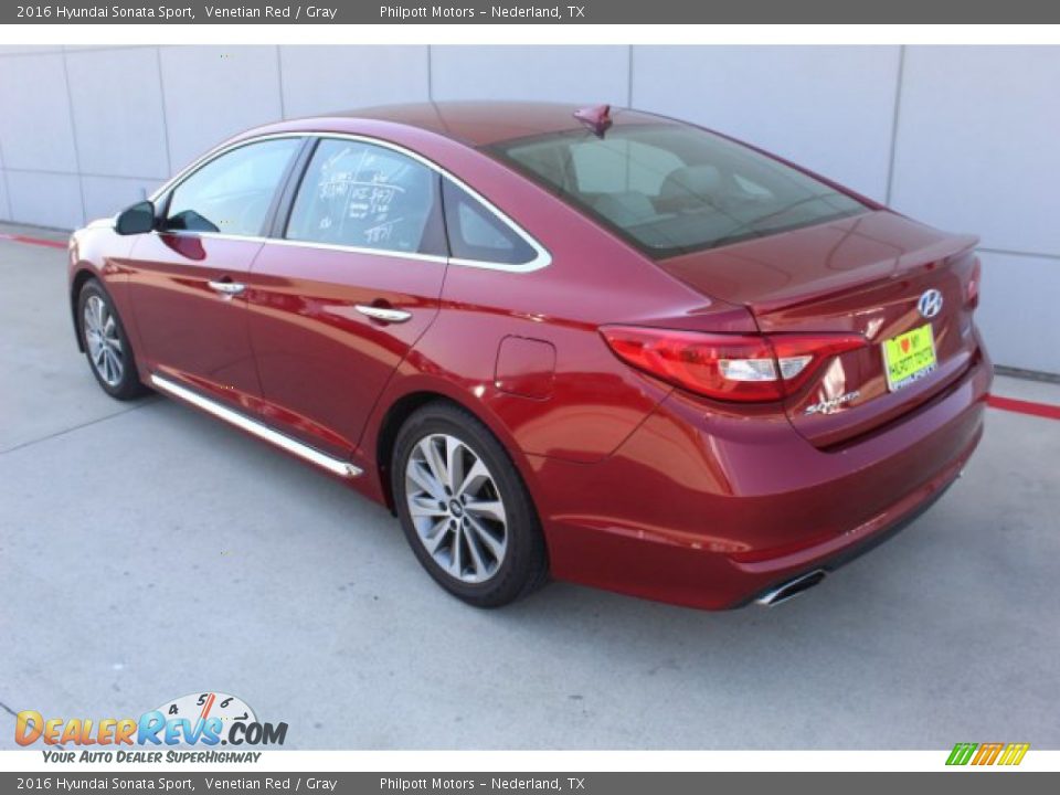 2016 Hyundai Sonata Sport Venetian Red / Gray Photo #6