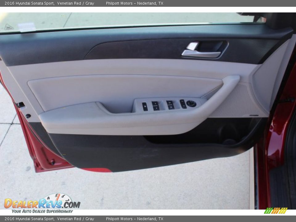 2016 Hyundai Sonata Sport Venetian Red / Gray Photo #9