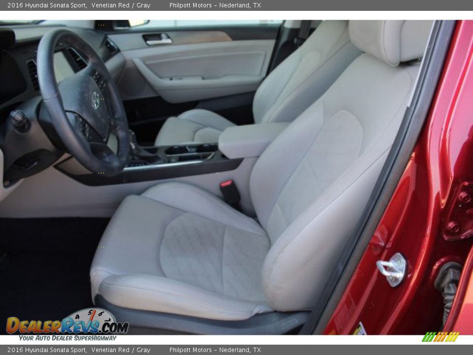 2016 Hyundai Sonata Sport Venetian Red / Gray Photo #10