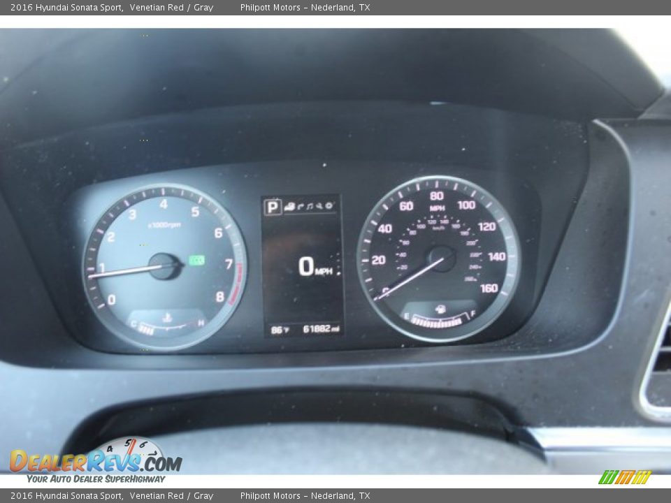 2016 Hyundai Sonata Sport Venetian Red / Gray Photo #12