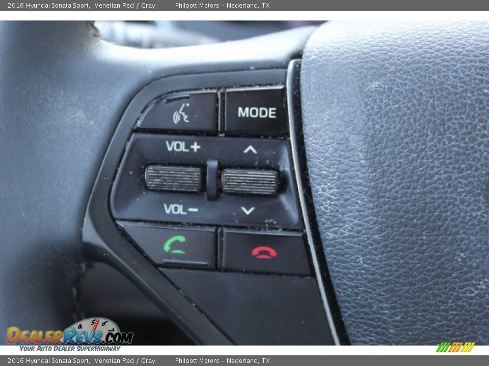 2016 Hyundai Sonata Sport Venetian Red / Gray Photo #14