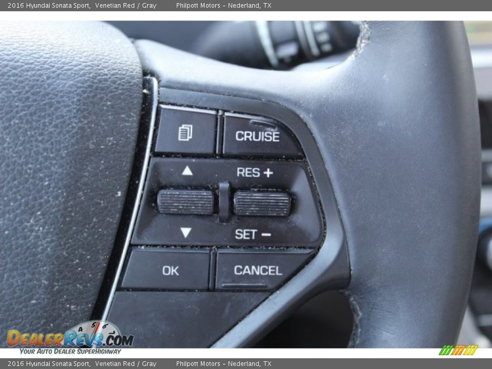 2016 Hyundai Sonata Sport Venetian Red / Gray Photo #15