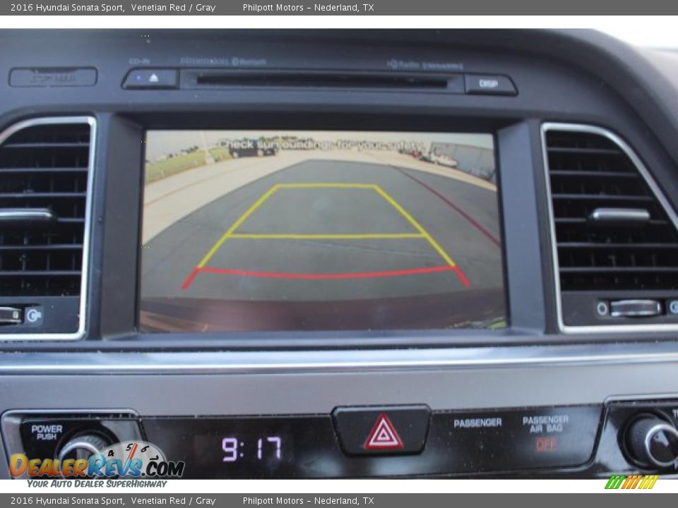 2016 Hyundai Sonata Sport Venetian Red / Gray Photo #18