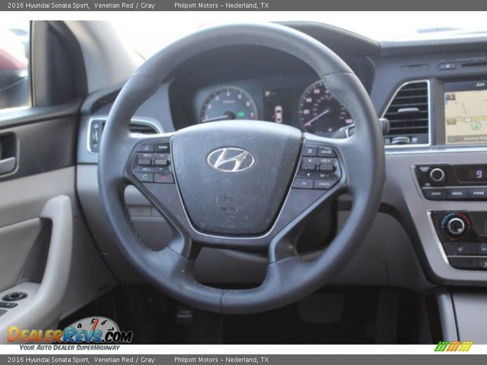 2016 Hyundai Sonata Sport Venetian Red / Gray Photo #22