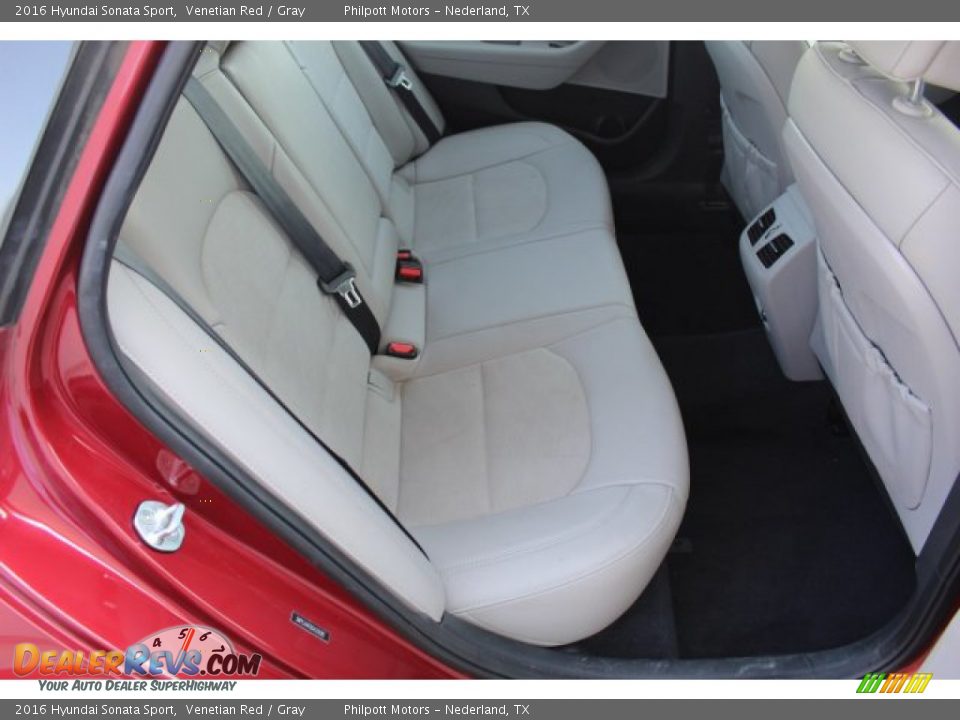 2016 Hyundai Sonata Sport Venetian Red / Gray Photo #25
