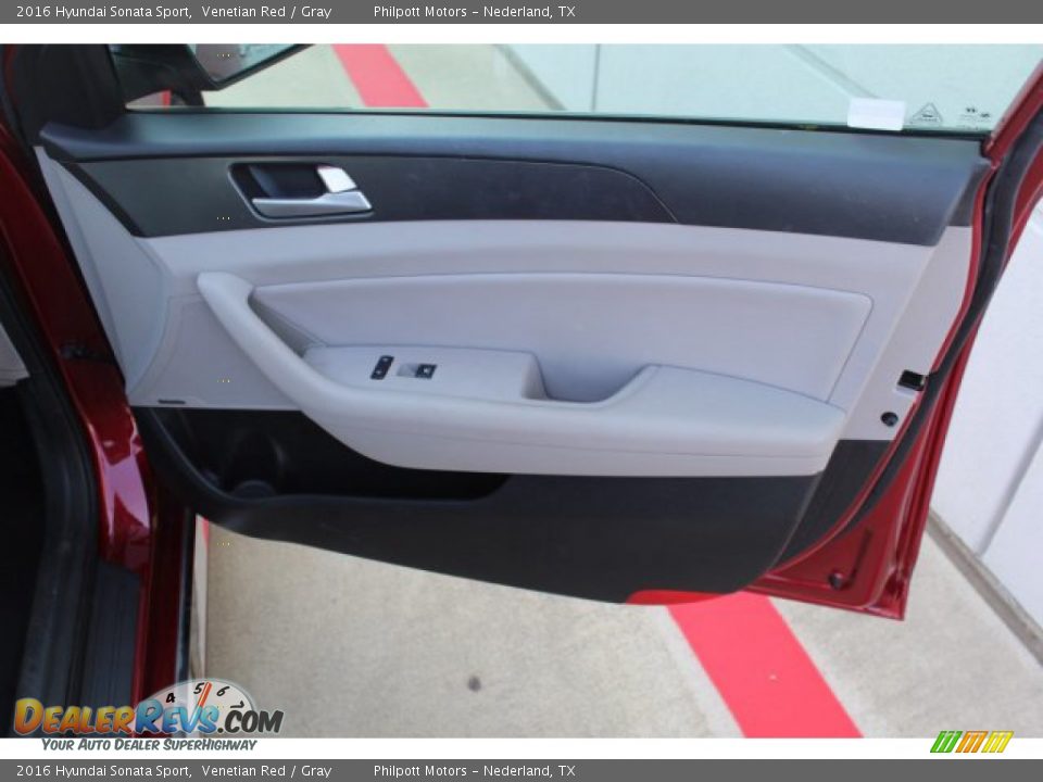 2016 Hyundai Sonata Sport Venetian Red / Gray Photo #26