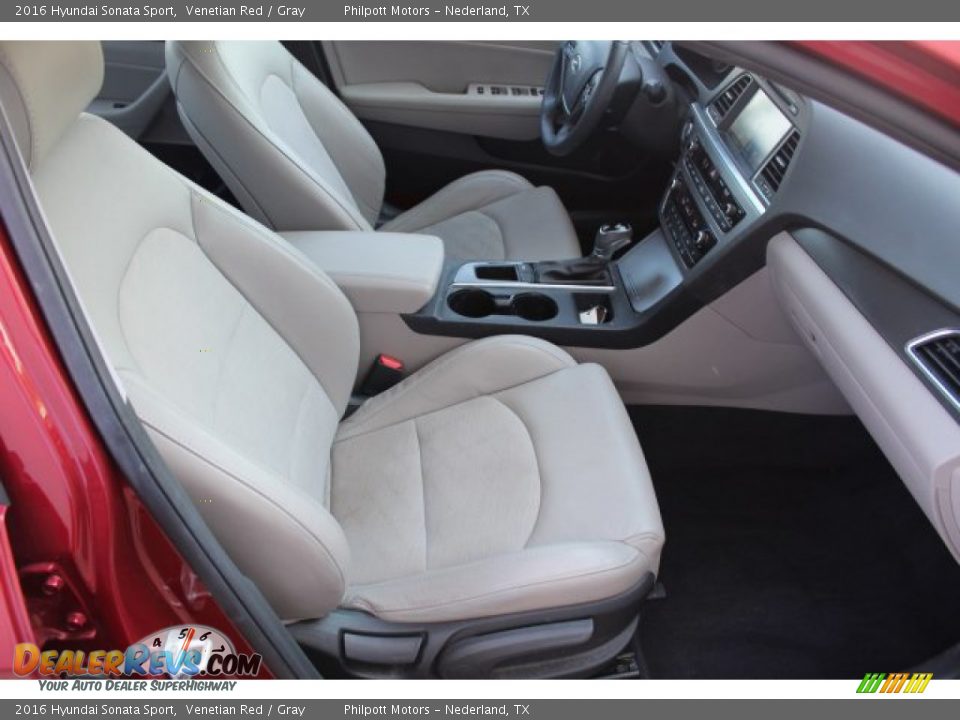 2016 Hyundai Sonata Sport Venetian Red / Gray Photo #27