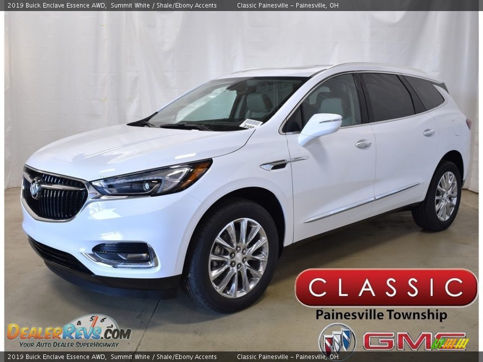 2019 Buick Enclave Essence AWD Summit White / Shale/Ebony Accents Photo #1