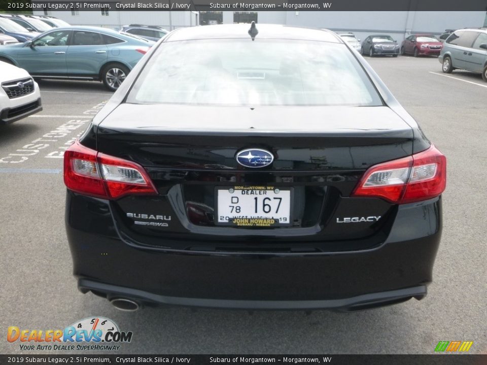 2019 Subaru Legacy 2.5i Premium Crystal Black Silica / Ivory Photo #5