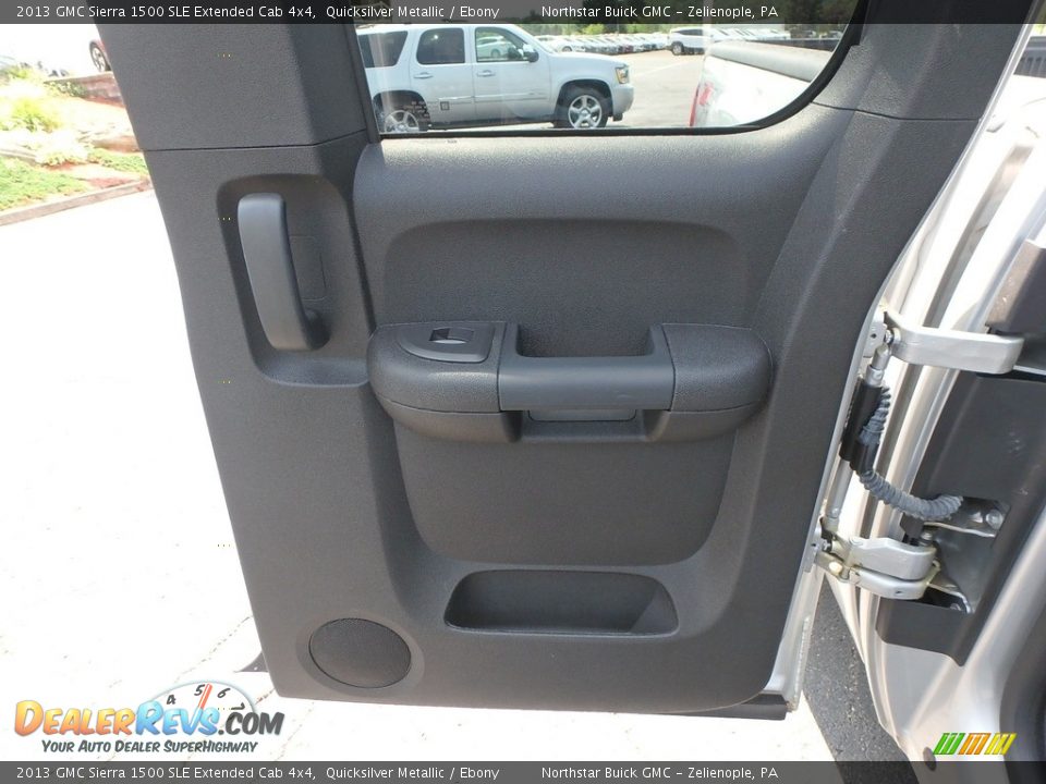 2013 GMC Sierra 1500 SLE Extended Cab 4x4 Quicksilver Metallic / Ebony Photo #8