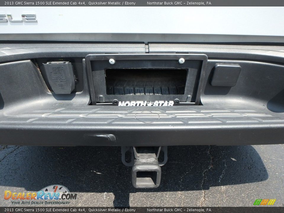 2013 GMC Sierra 1500 SLE Extended Cab 4x4 Quicksilver Metallic / Ebony Photo #10