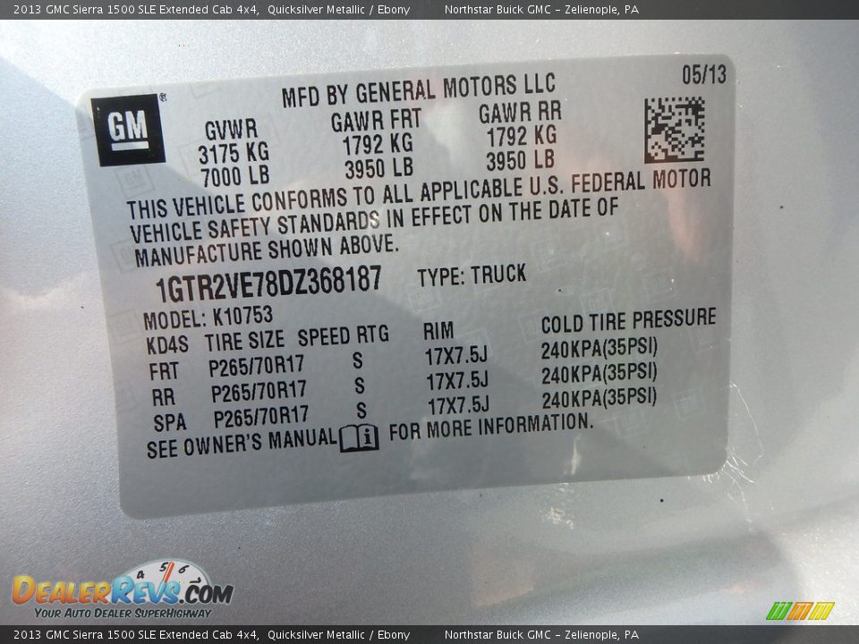2013 GMC Sierra 1500 SLE Extended Cab 4x4 Quicksilver Metallic / Ebony Photo #21