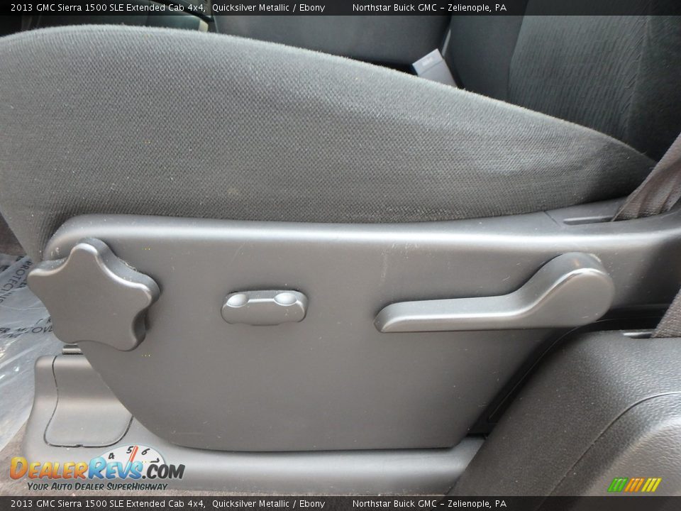 2013 GMC Sierra 1500 SLE Extended Cab 4x4 Quicksilver Metallic / Ebony Photo #22