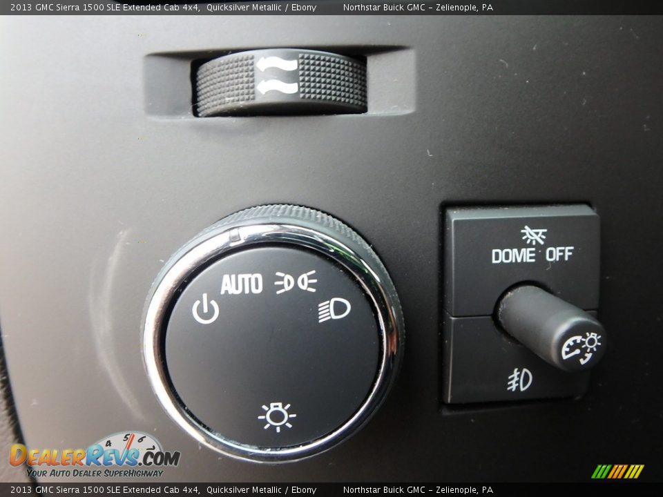 2013 GMC Sierra 1500 SLE Extended Cab 4x4 Quicksilver Metallic / Ebony Photo #24