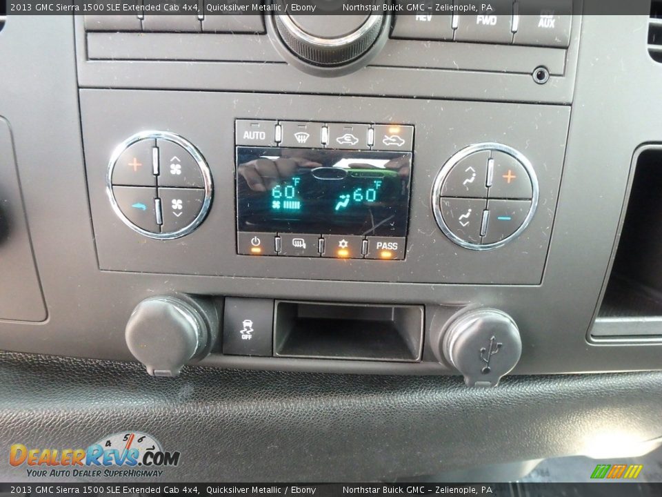2013 GMC Sierra 1500 SLE Extended Cab 4x4 Quicksilver Metallic / Ebony Photo #26