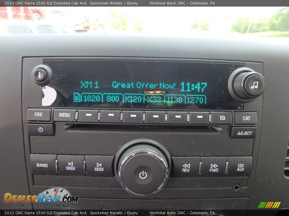 2013 GMC Sierra 1500 SLE Extended Cab 4x4 Quicksilver Metallic / Ebony Photo #27