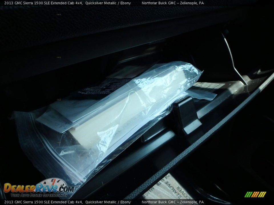 2013 GMC Sierra 1500 SLE Extended Cab 4x4 Quicksilver Metallic / Ebony Photo #28