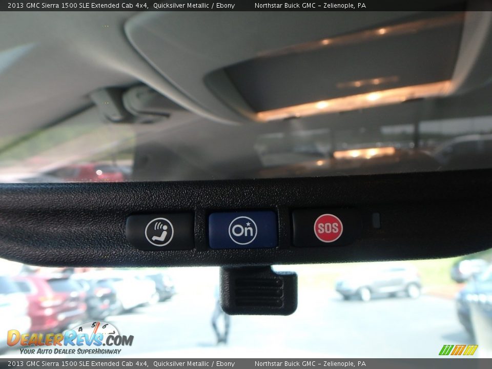 2013 GMC Sierra 1500 SLE Extended Cab 4x4 Quicksilver Metallic / Ebony Photo #29