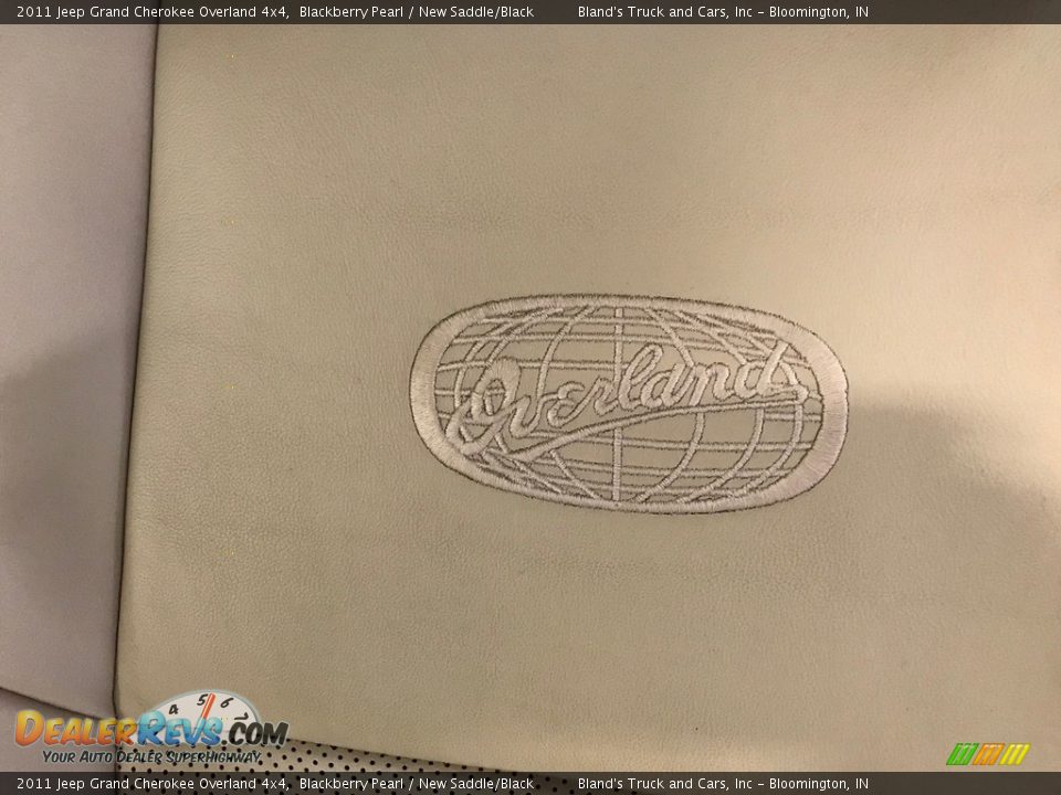 2011 Jeep Grand Cherokee Overland 4x4 Blackberry Pearl / New Saddle/Black Photo #13