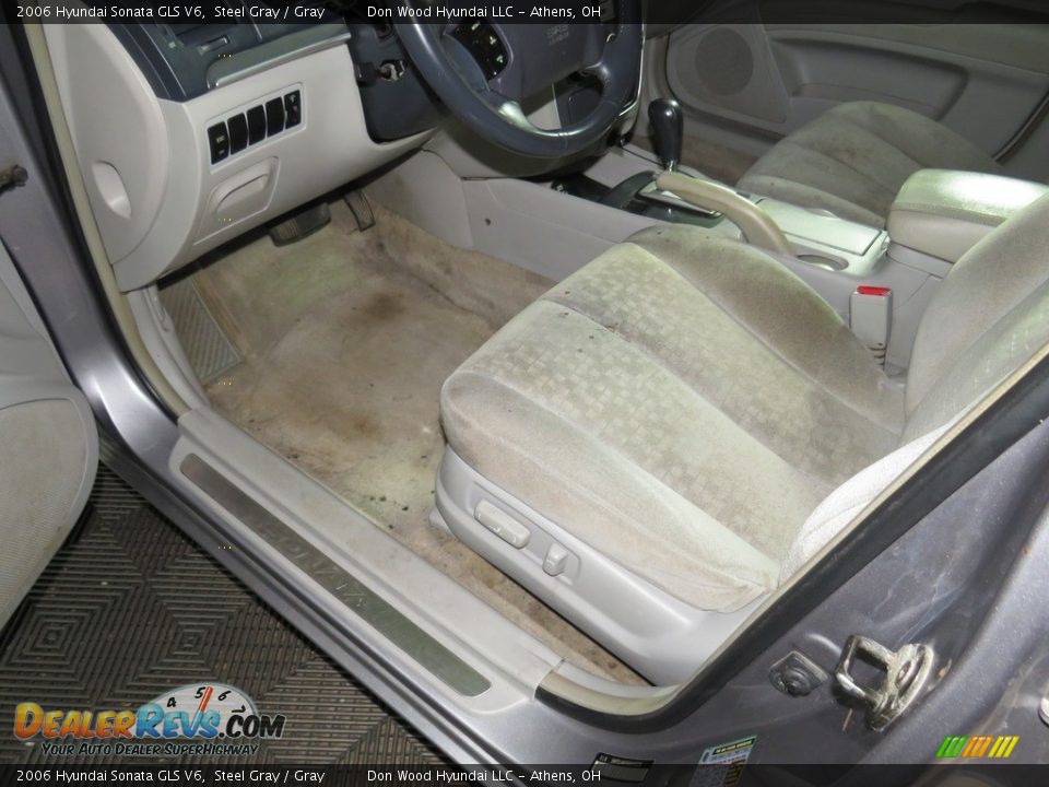 2006 Hyundai Sonata GLS V6 Steel Gray / Gray Photo #21