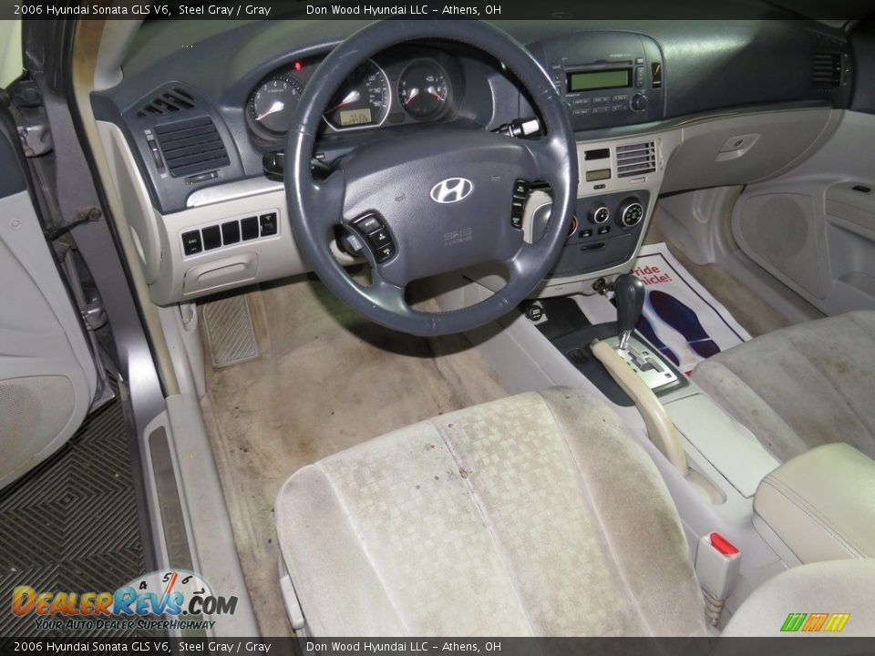 2006 Hyundai Sonata GLS V6 Steel Gray / Gray Photo #22