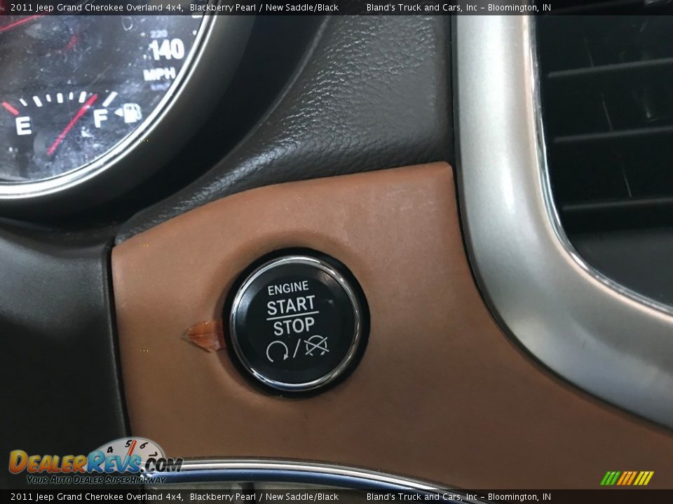 2011 Jeep Grand Cherokee Overland 4x4 Blackberry Pearl / New Saddle/Black Photo #17
