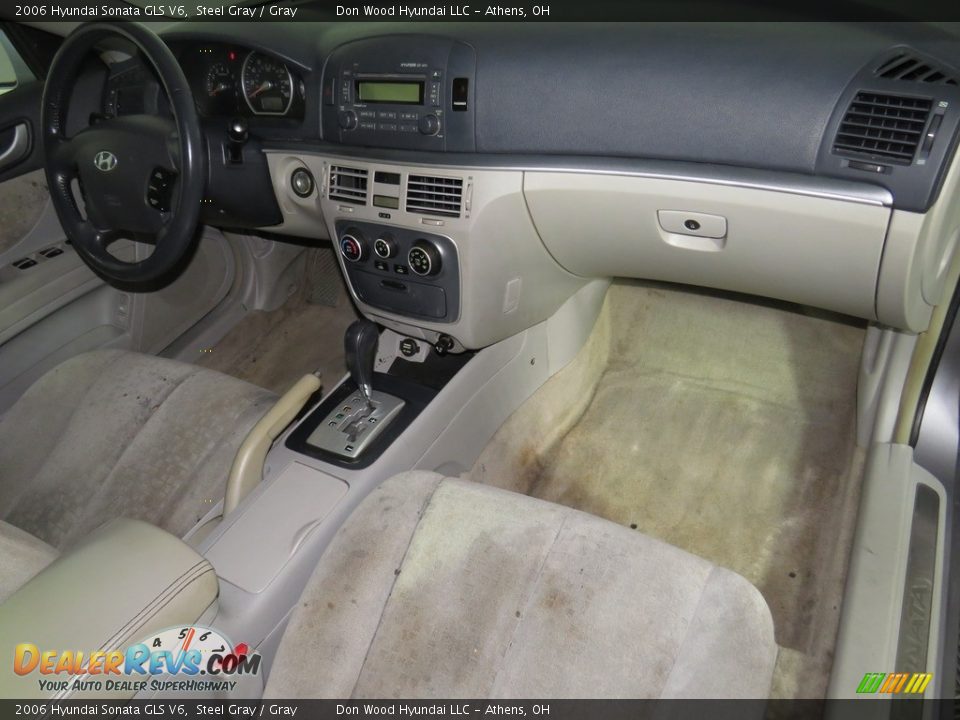 2006 Hyundai Sonata GLS V6 Steel Gray / Gray Photo #30