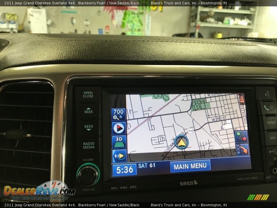 2011 Jeep Grand Cherokee Overland 4x4 Blackberry Pearl / New Saddle/Black Photo #23