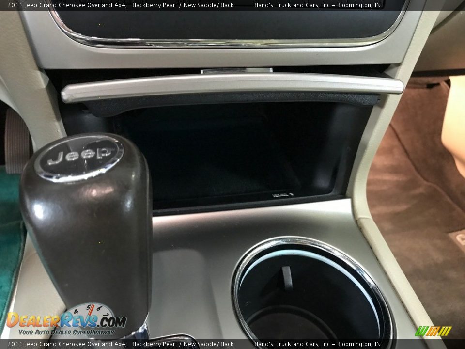 2011 Jeep Grand Cherokee Overland 4x4 Blackberry Pearl / New Saddle/Black Photo #27