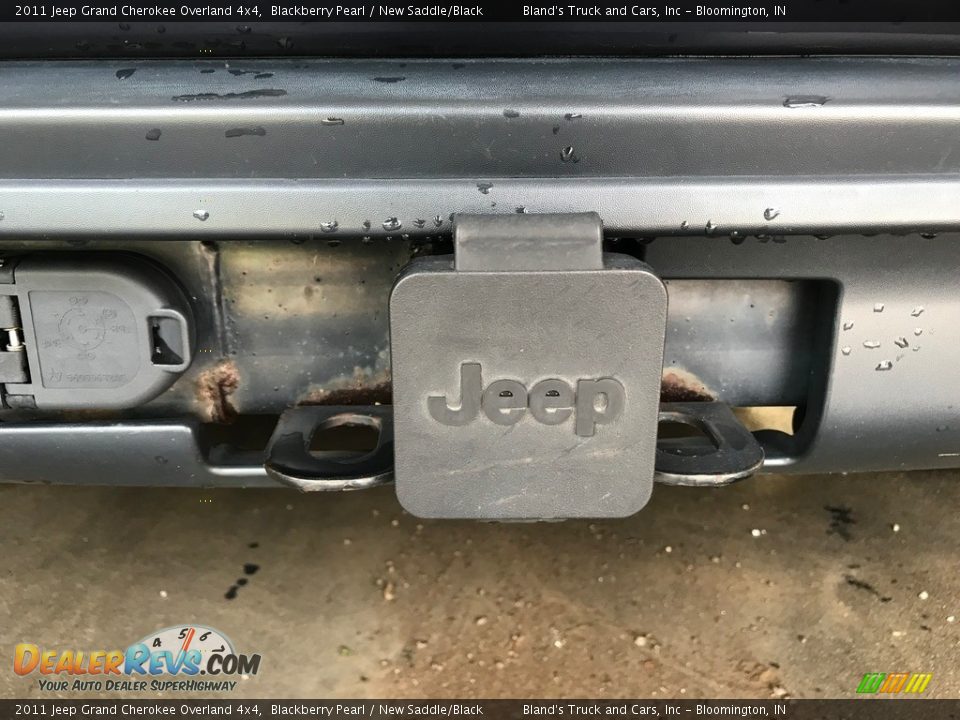 2011 Jeep Grand Cherokee Overland 4x4 Blackberry Pearl / New Saddle/Black Photo #33