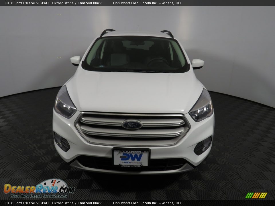 2018 Ford Escape SE 4WD Oxford White / Charcoal Black Photo #4