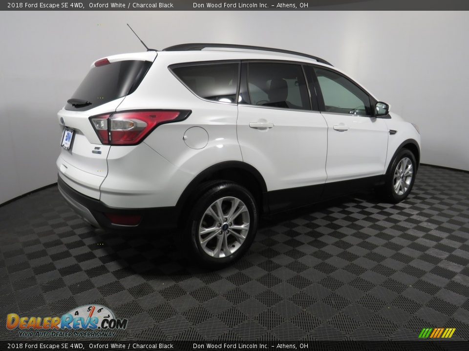 2018 Ford Escape SE 4WD Oxford White / Charcoal Black Photo #15